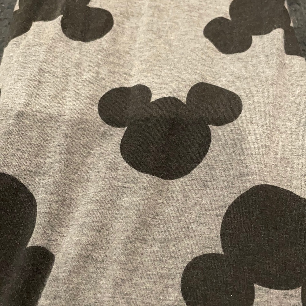 Disney Hidden Mickey Gray Knit Leggings Medium